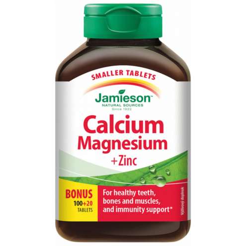 JAMIESON Calcium + Magnesium + Zinek, 120 tbl